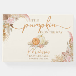 Little Pumpkin Boho Fall Floral Gästebuch