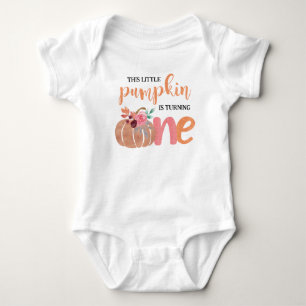 Little Pumpkin Boho Floral 1. Geburtstag T - Shirt