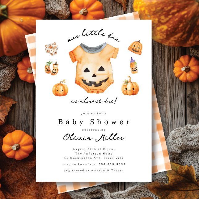 Little Pumpkin Boo Kinderdusche Einladung (Von Creator hochgeladen)