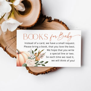 Little Pumpkin Books for Baby Shower Begleitkarte