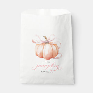 Little Pumpkin Bow Girl Erstgeburtstag Gefälligkis Geschenktütchen