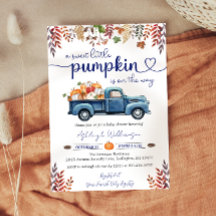 Little Pumpkin Boy Baby Shower Einladung