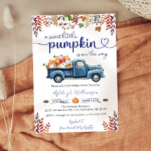 Little Pumpkin Boy Baby Shower Einladung