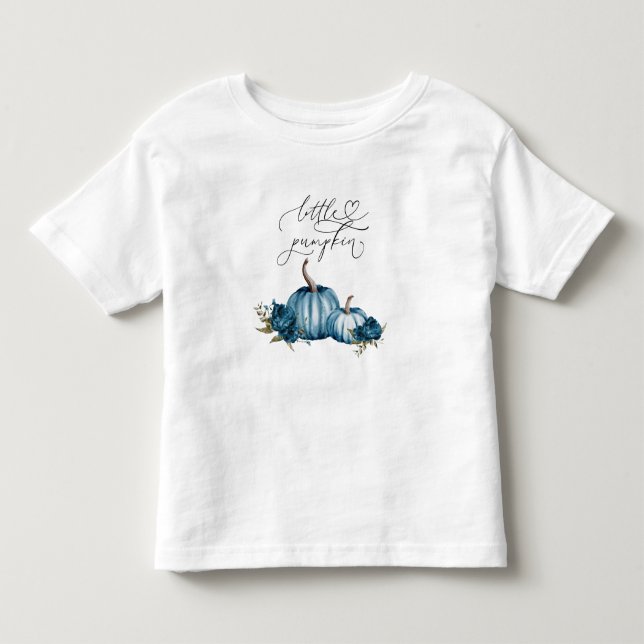Little Pumpkin Boy Birthday Party Kleinkind T-shirt (Vorderseite)