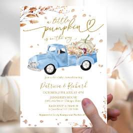 Little Pumpkin Budget Boy Baby Shower Einladung Flyer