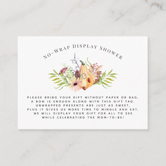 Little Pumpkin | Einladung zur Anzeige von Duschen (Vorderseite)