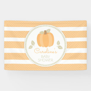 Little Pumpkin Fall Baby Dusche Banner