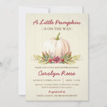Little Pumpkin Fall Baby Dusche