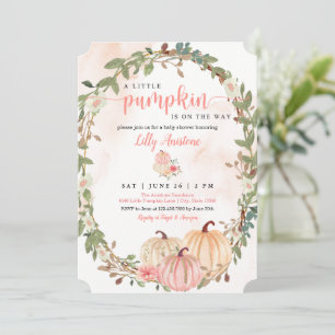 Little Pumpkin Fall Baby Dusche Einladung