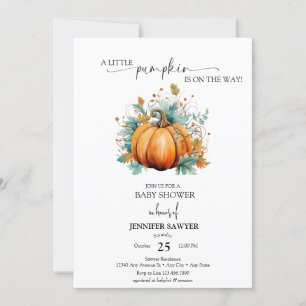 Little Pumpkin   Fall Baby Shooter Einladung