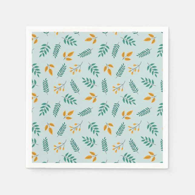 Little Pumpkin Fall Birthday Serviette (Vorderseite)