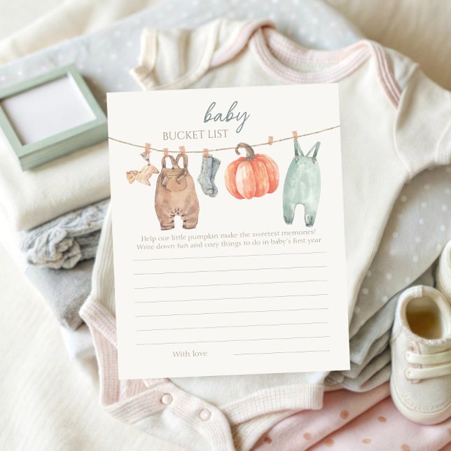 Little Pumpkin Fall Clothes Boy Baby Bucket List (Von Creator hochgeladen)