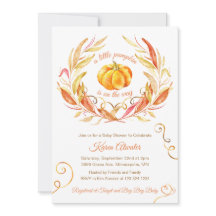 Little Pumpkin Fall Herbstdusche Einladung