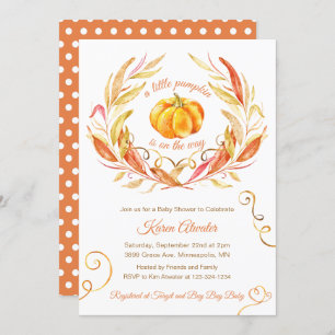 Little Pumpkin Fall Herbstdusche Einladung