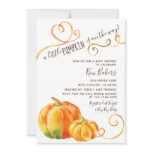 Little Pumpkin Fall Herbstdusche Einladung