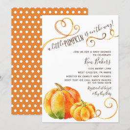 Little Pumpkin Fall Herbstdusche Einladung