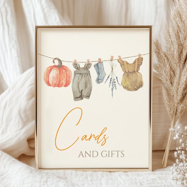 Little Pumpkin Fall Kleidung Girl Cards und Gesche Poster (Von Creator hochgeladen)