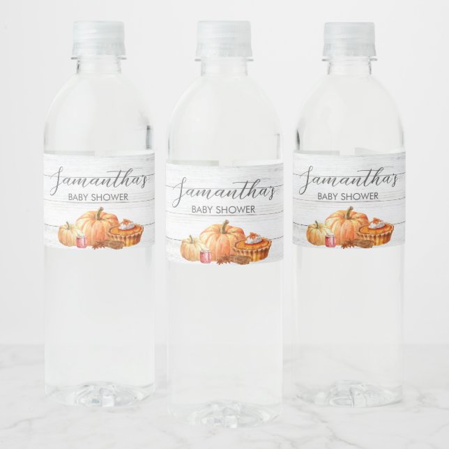 Little Pumpkin Fall Picnic Baby Dusche (Flaschen)