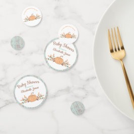 Little Pumpkin Fall Rustic Baby Showtisch Konfetti