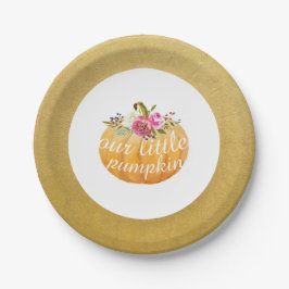 Little Pumpkin Floral Fall Paper-Teller Pappteller