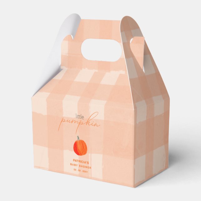 Little Pumpkin Gender Neutral Fall Baby Shower Geschenkschachtel (Vorderseite)