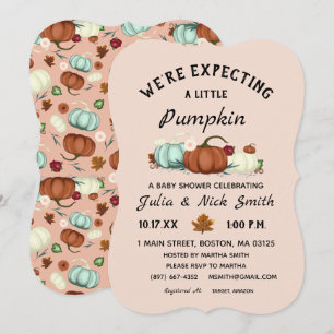 Little Pumpkin Girl Babydusche Einladung