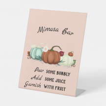 Little Pumpkin Girl Babydusche Mimosa Bar