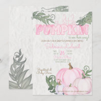 Little Pumpkin Girl Babydusche Pink