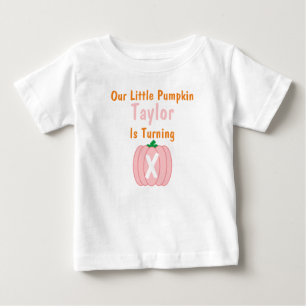 Little Pumpkin Girl Birthday Baby T - Shirt