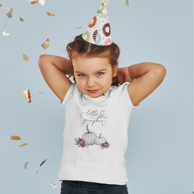 Little Pumpkin Girl Birthday Party Kleinkind T-shirt (Von Creator hochgeladen)