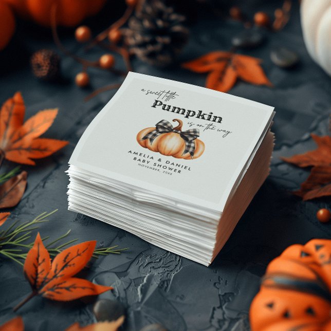 Little Pumpkin Girl Black Bow Serviette (Von Creator hochgeladen)