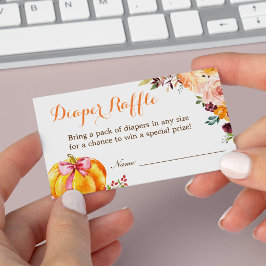 Little Pumpkin Girl Duschdusche Windelwaschkarte