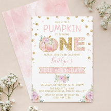 Little Pumpkin Girls 1. Geburtstag