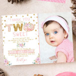 Little Pumpkin Girls 2. Geburtstags-Foto Dankeskarte<br><div class="desc">Dankeschön im Stil mit diesen trendigen 2. Geburtstag Dankeschön Karten. Das Template Foto und die Formulierung sind leicht zu personalisieren und Ihre Familie und Freunde werden begeistert sein,  wenn sie diese fantastischen Dankesworte erhalten.</div>