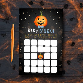 Little Pumpkin Halloween Baby Shower Bingo