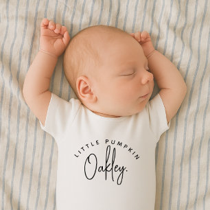 Little Pumpkin Halloween Unisex Baby Bodysuit Strampler