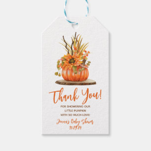 Little Pumpkin, Herbst, Autumn Baby Shower Gi Geschenkanhänger
