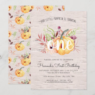 Little Pumpkin Herbst Geburtstagsparty Einladung