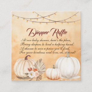 Little Pumpkin ist auf dem Weg Autumn Baby Shower Begleitkarte