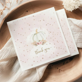 Little Pumpkin ist auf dem Weg Babydusche Serviette