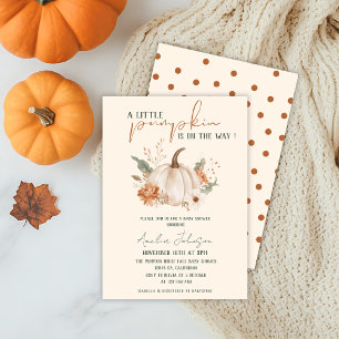 Little Pumpkin ist auf dem Weg Herbst Baby Shower Einladung