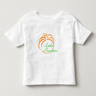 Little Pumpkin Line Art Kleinkind T-shirt