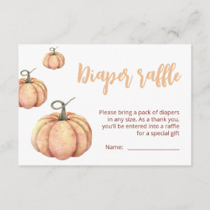 Little Pumpkin Minimalist Baby Shower   Herbstthem Begleitkarte