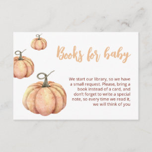 Little Pumpkin Minimalist Baby Shower   Herbstthem Begleitkarte