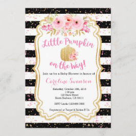 Little Pumpkin on the way, Baby Shower Einladung