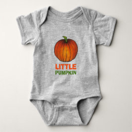 Little Pumpkin Orange Pumpkins Herbsternte Baby Strampler