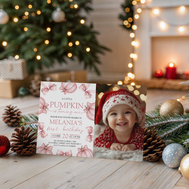 Little Pumpkin Photo Invitation (Créateur téléchargé)