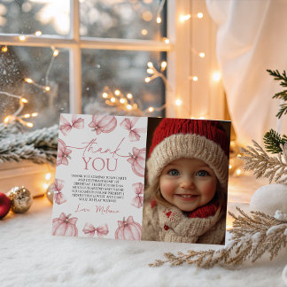 Little Pumpkin Photo Thank You Einladung