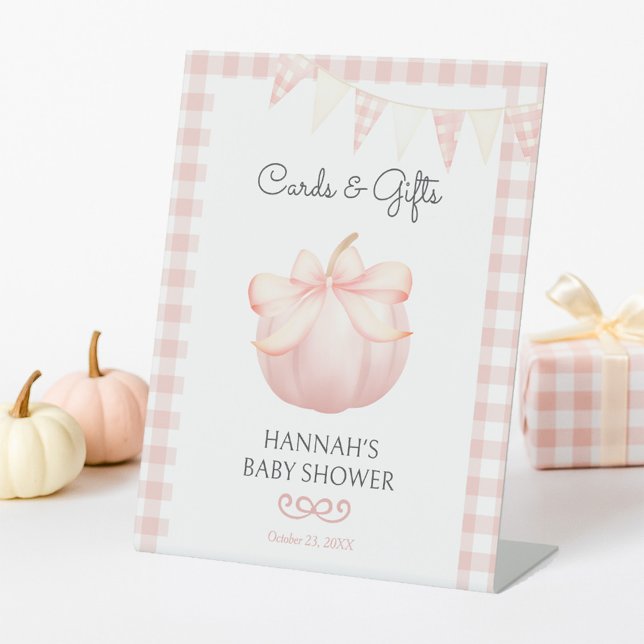 Little Pumpkin Pink Cards & Gifts Kinderdusche Sockelschild (Von Creator hochgeladen)