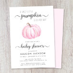 Little Pumpkin Pink Wasserfarbe Kindermädchen Dusc Einladung<br><div class="desc">Eine niedliche, fröhliche und helle Dusche für kleine Mädchen, die "Ein süßer Kürbis ist auf dem Weg" in einer Mischung aus moderner, weicher, grauer Typografie und stilvoller Schrift sowie einer pastellrosa Wasserfarbe eines Kürbchens geschrieben wurde. Darunter ist "Baby-Dusche" in der gleichen stilvollen Schrift geschrieben und Sie können leicht den Namen...</div>